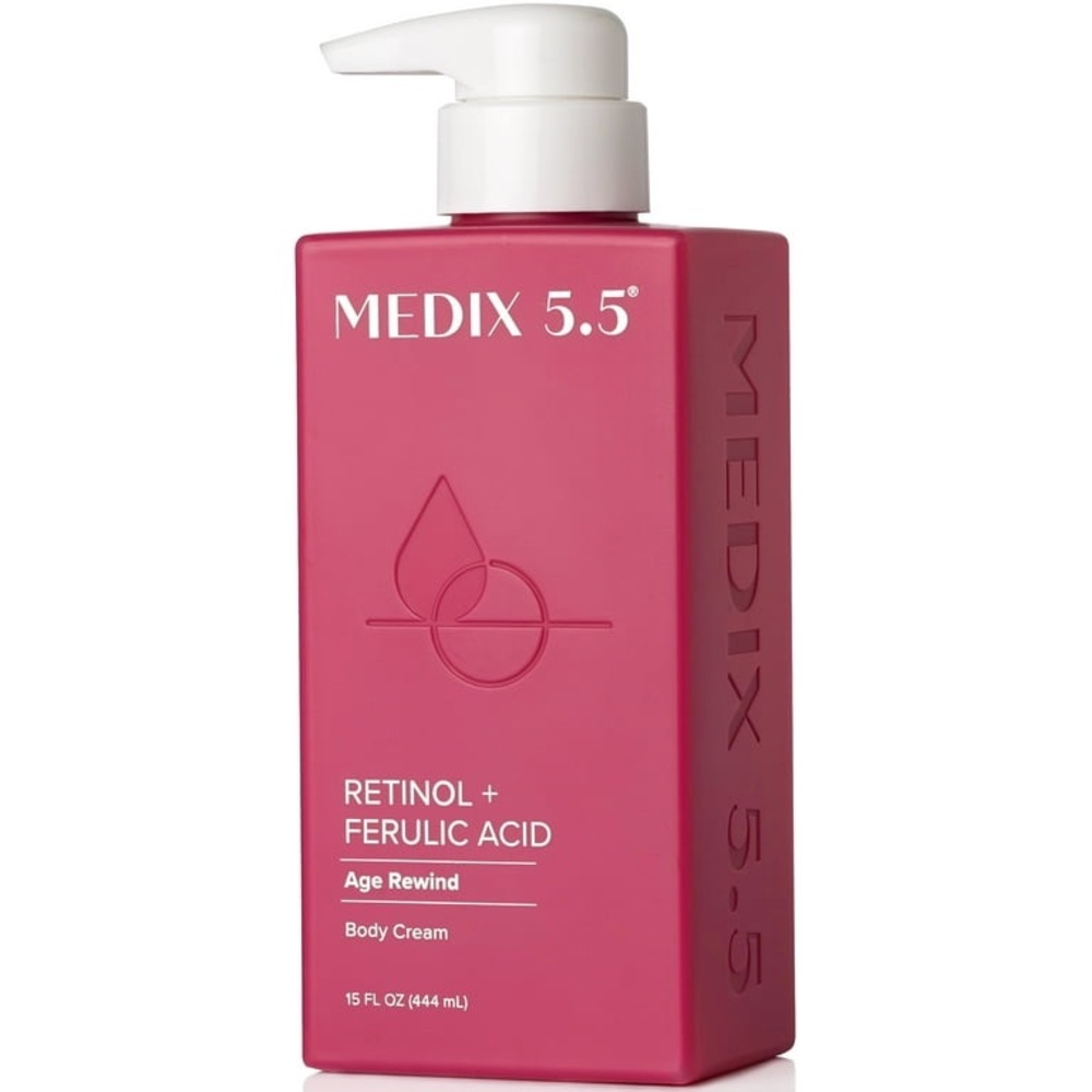 Medix 5.5 Retinol + Ferulic Acid Age Rewind Body Treatment Cream, 15 fl oz, New